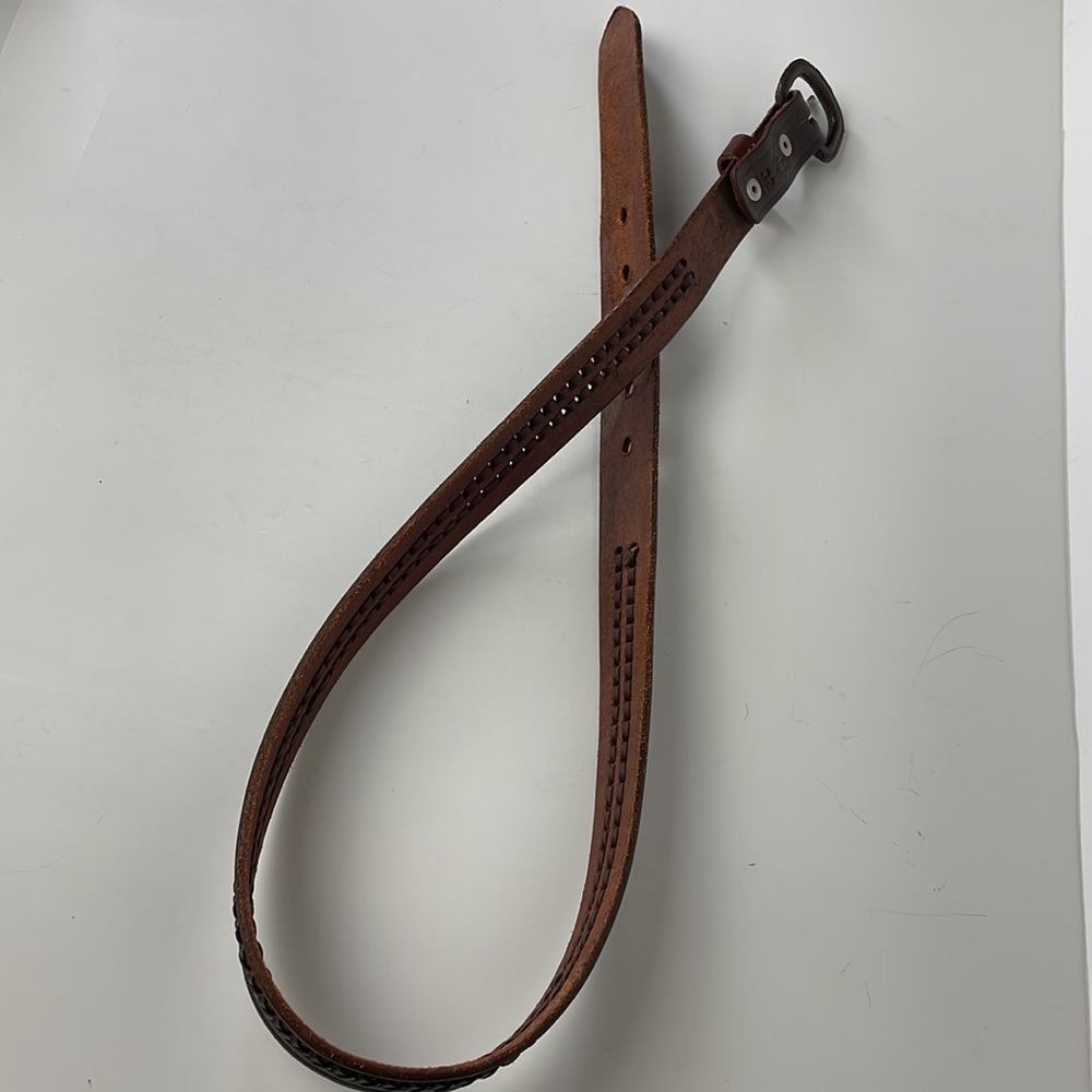 Vintage RM Hecho En Mexico Leather Belt 32” - Picture 12 of 13